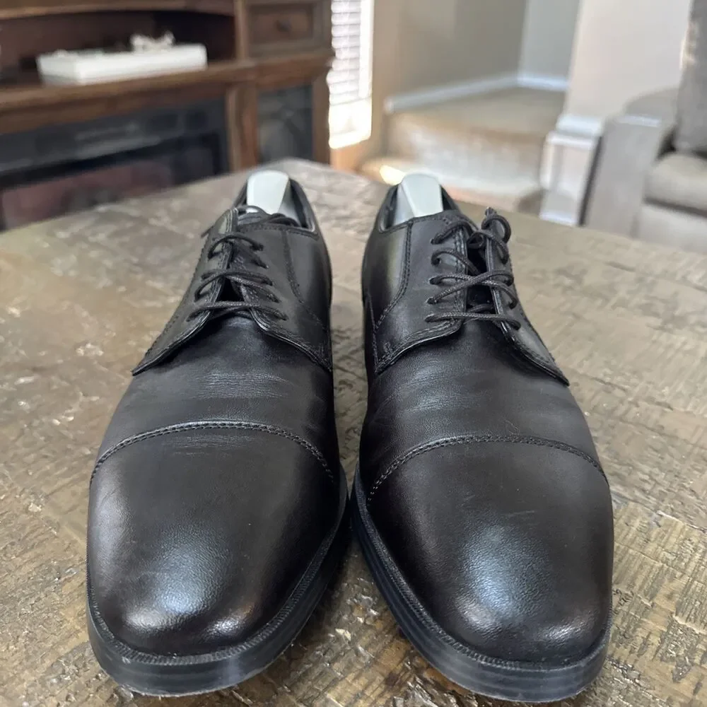Cole Haan Grand.OS C23770 Black Leather Cap Toe Oxford Men’s Size 8.5 M